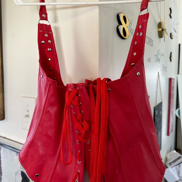 ❤️‍🔥NWOT red over the neck corset❤️‍🔥 - Picture 3 of 3